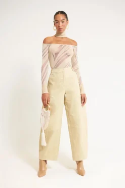 Discount Cult Gaia Tracie Knit Top Khaki