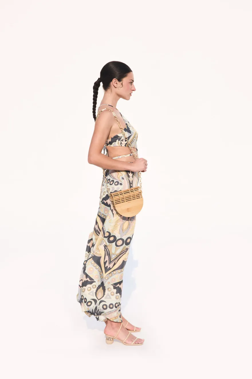 Cult Gaia Vella Pant Aloe Multi