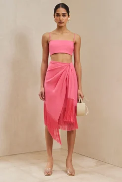 Cult Gaia Veronika Skirt Sangria