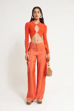 Discount Cult Gaia Viola Knit Top Rouge