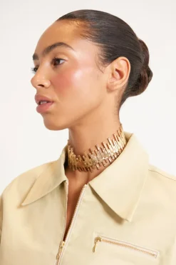 Clearance Cult Gaia Vita Choker Gold