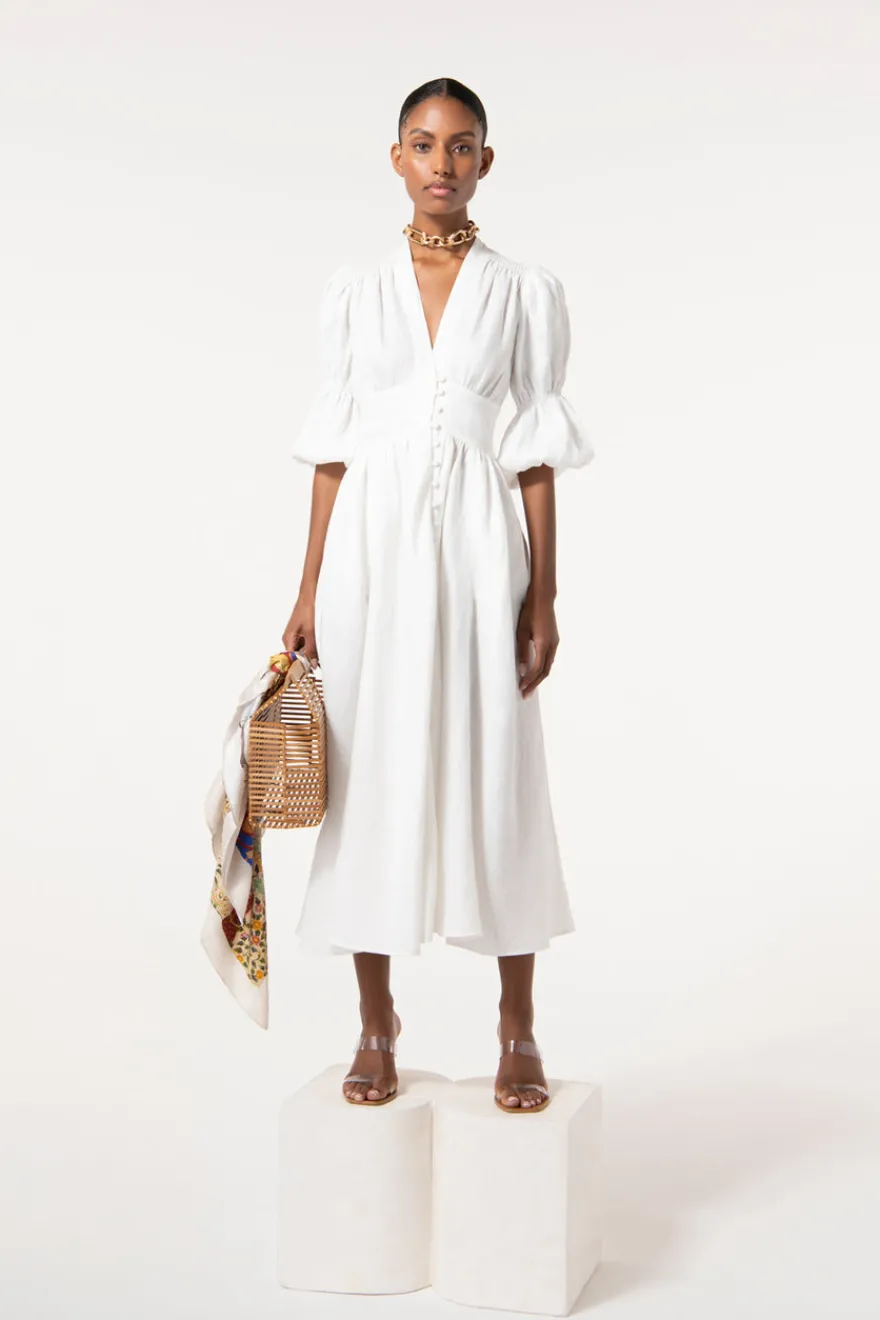 New Cult Gaia Willow Dress White