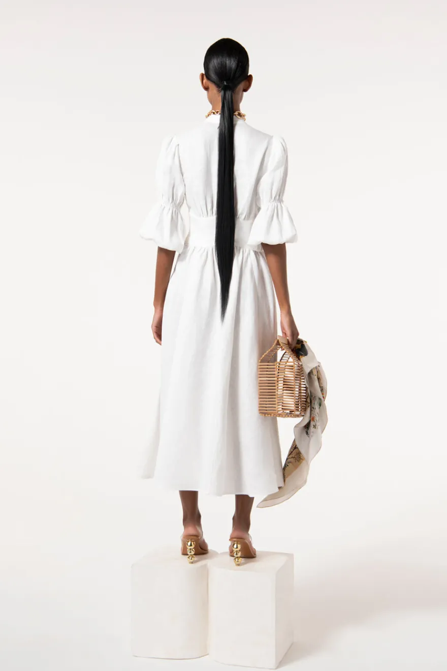 New Cult Gaia Willow Dress White