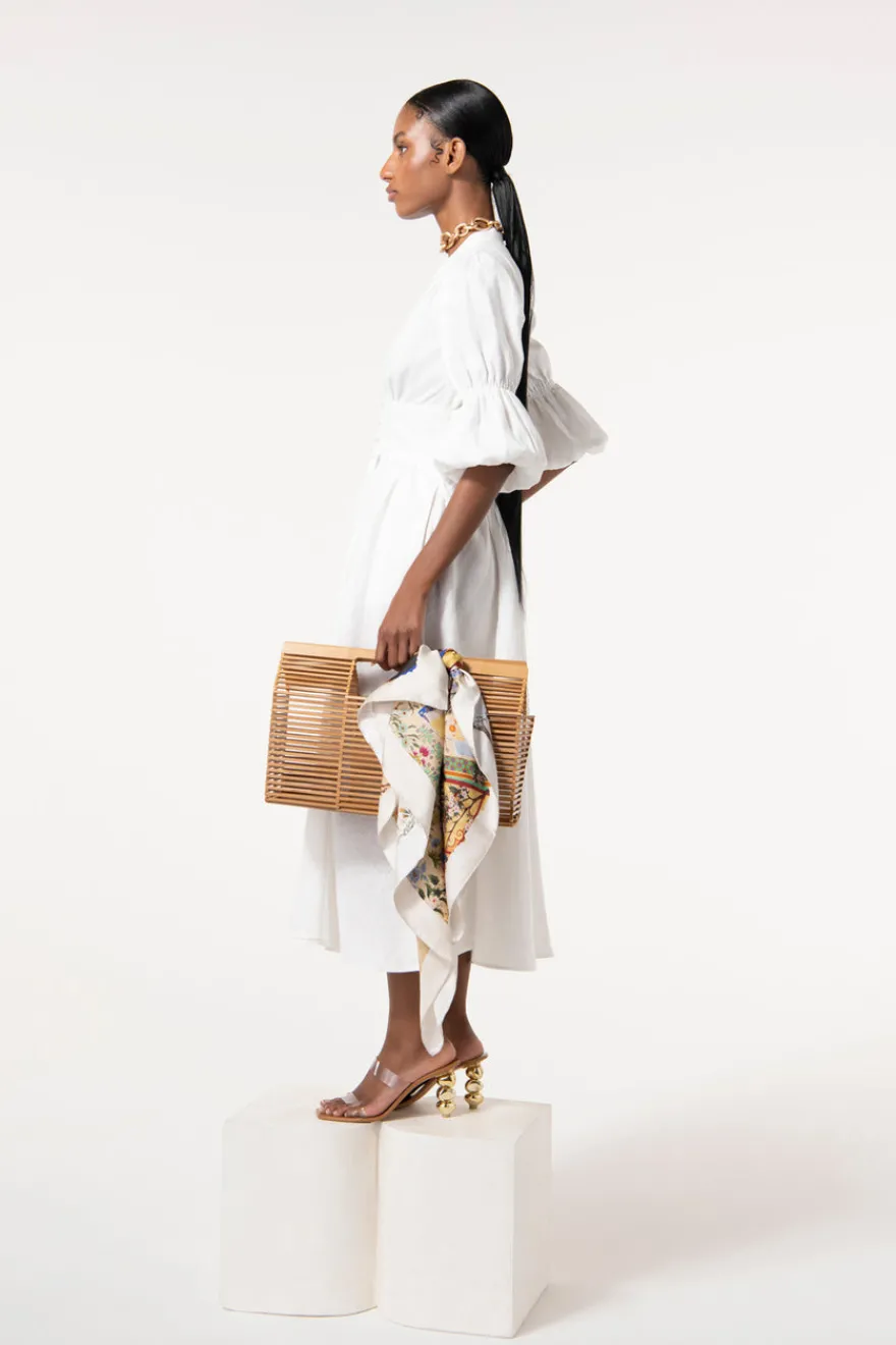 New Cult Gaia Willow Dress White