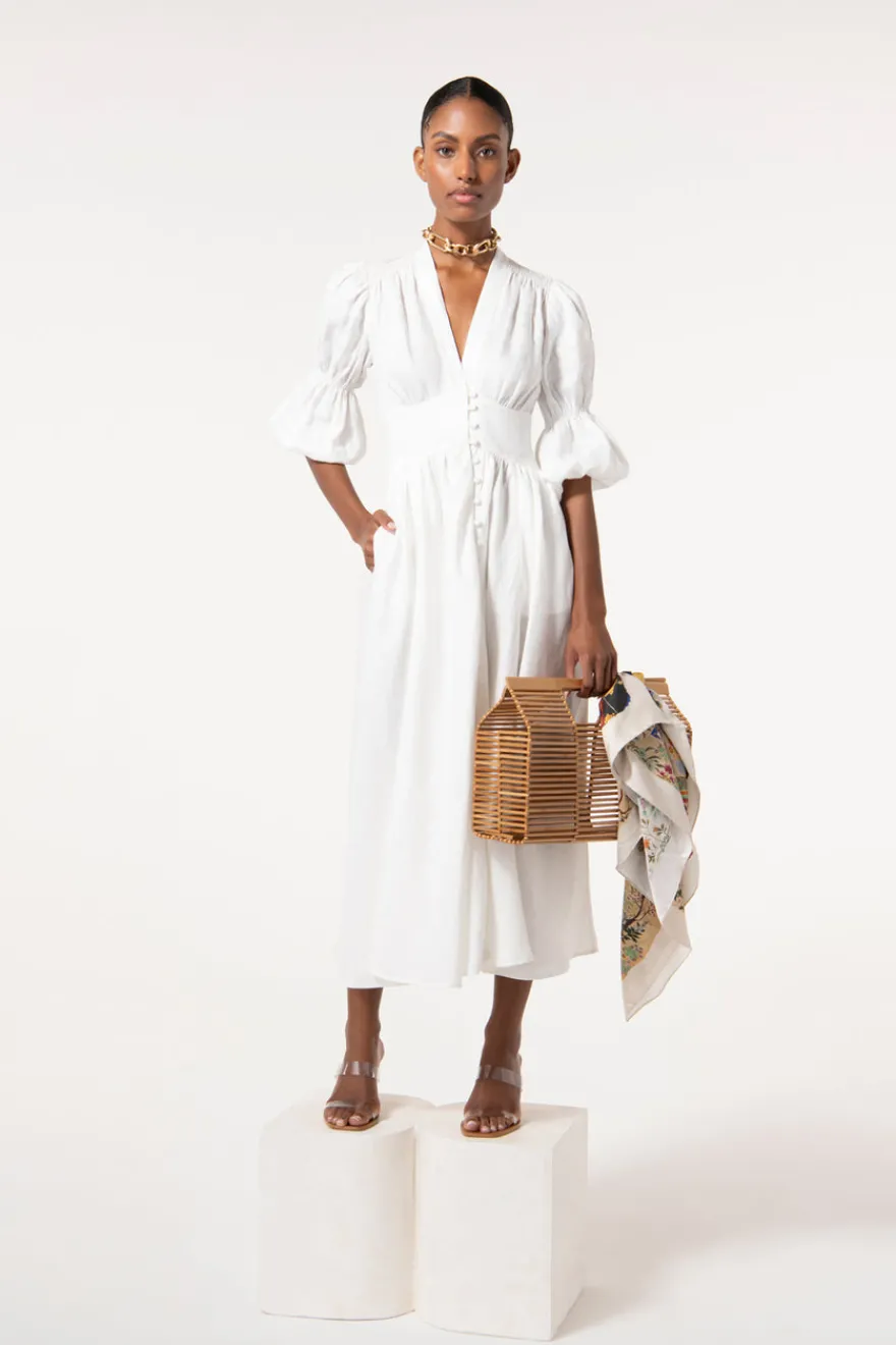 New Cult Gaia Willow Dress White