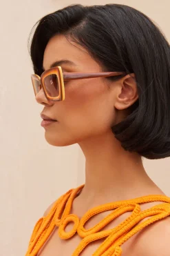 Hot Cult Gaia Zaza Sunglasses Cacao Multi