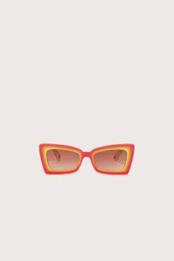New Cult Gaia Zaza Sunglasses Dragonfruit Multi
